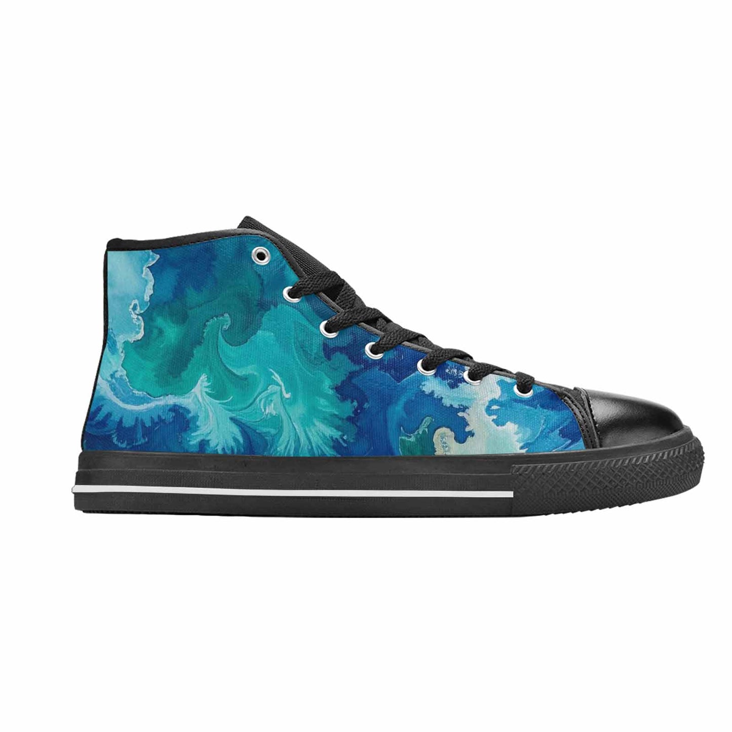 MEN'S Tie Dye - High Top Canvas Aesthetic Custom Sneakers