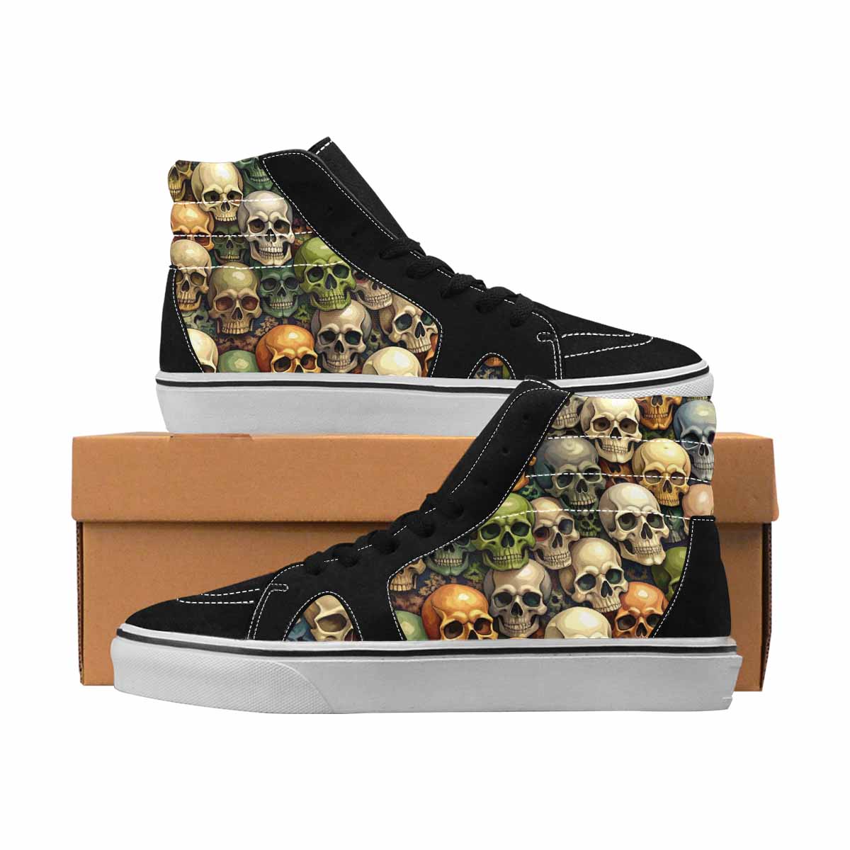 MEN'S Camo High Top Canvas Made To Order Aesthetic Custom Sneakers