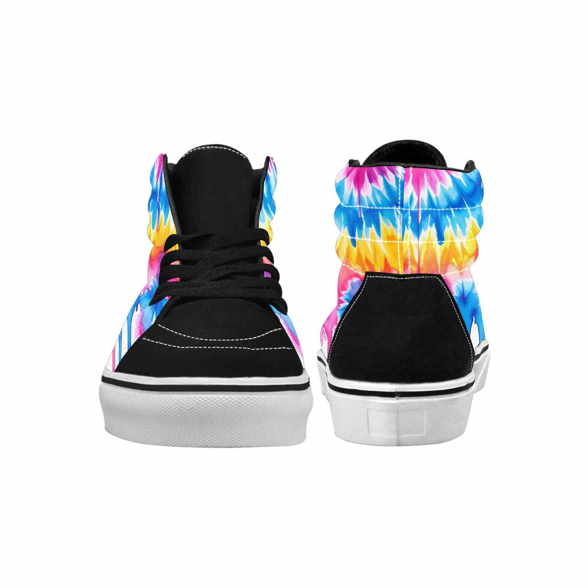 WOMEN'S Tie Dye Drip High Top Canvas Vivid Custom Shoes