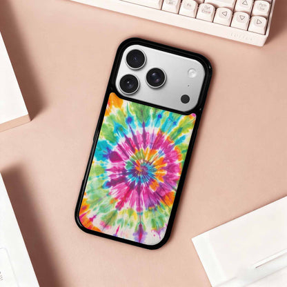 iPhone 17 Pro Case — Tie Dye Rainbow Twist Custom Tie, Personalized Phone Case