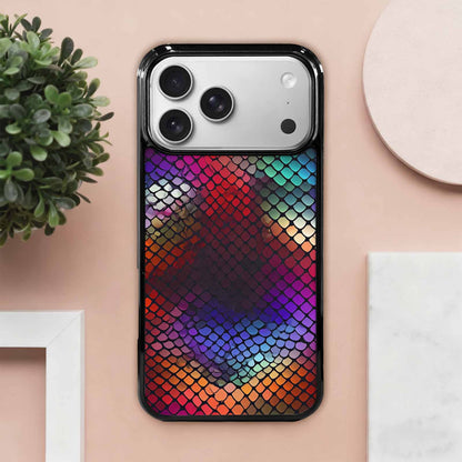 iPhone 17 Pro Max Case — Snake Print Dark Seamless Animal Print, Custom Designed Case Cover