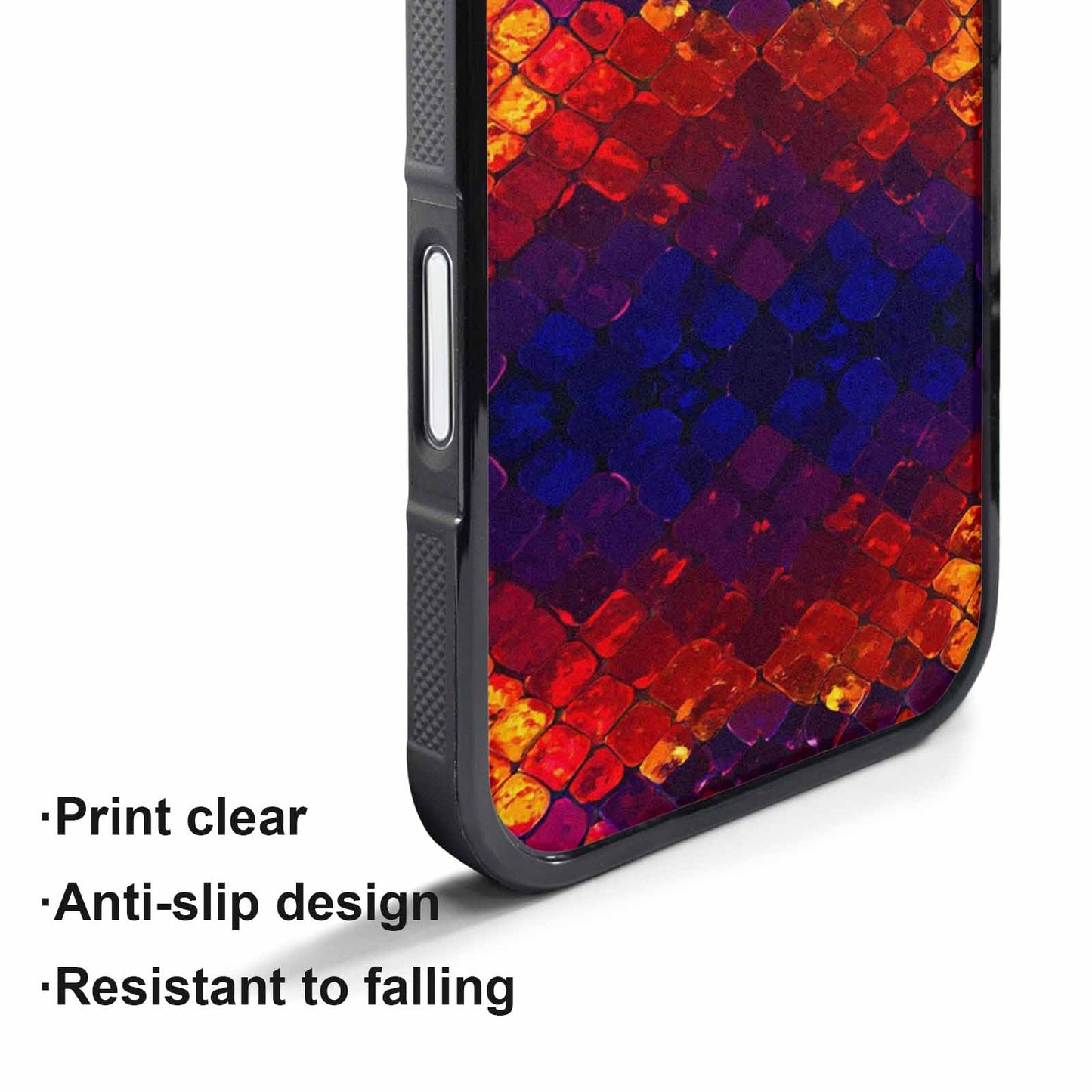 iPhone 17 Pro Max Case — Dark Snake Print Original Art, Custom Designed Case Cover