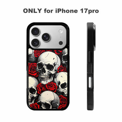iPhone 17 Pro Case — Skull Dark Art Gothic Print Gothic, Custom Designed Case Cover