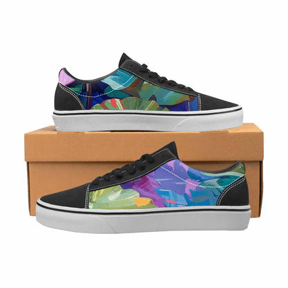 WOMEN'S Monet-Style Impressionist Water Canvas Lace-Up Y2K Sneakers