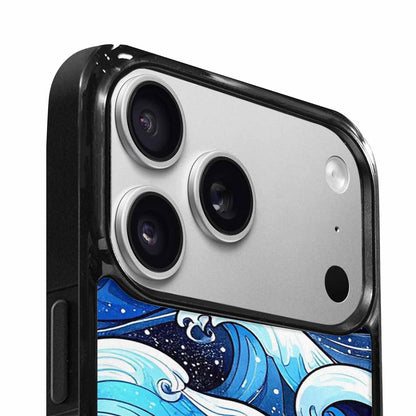 iPhone 17 Pro Max Case — Glossy Winter Wave Cartoon Cute, Custom Made Phone Cover