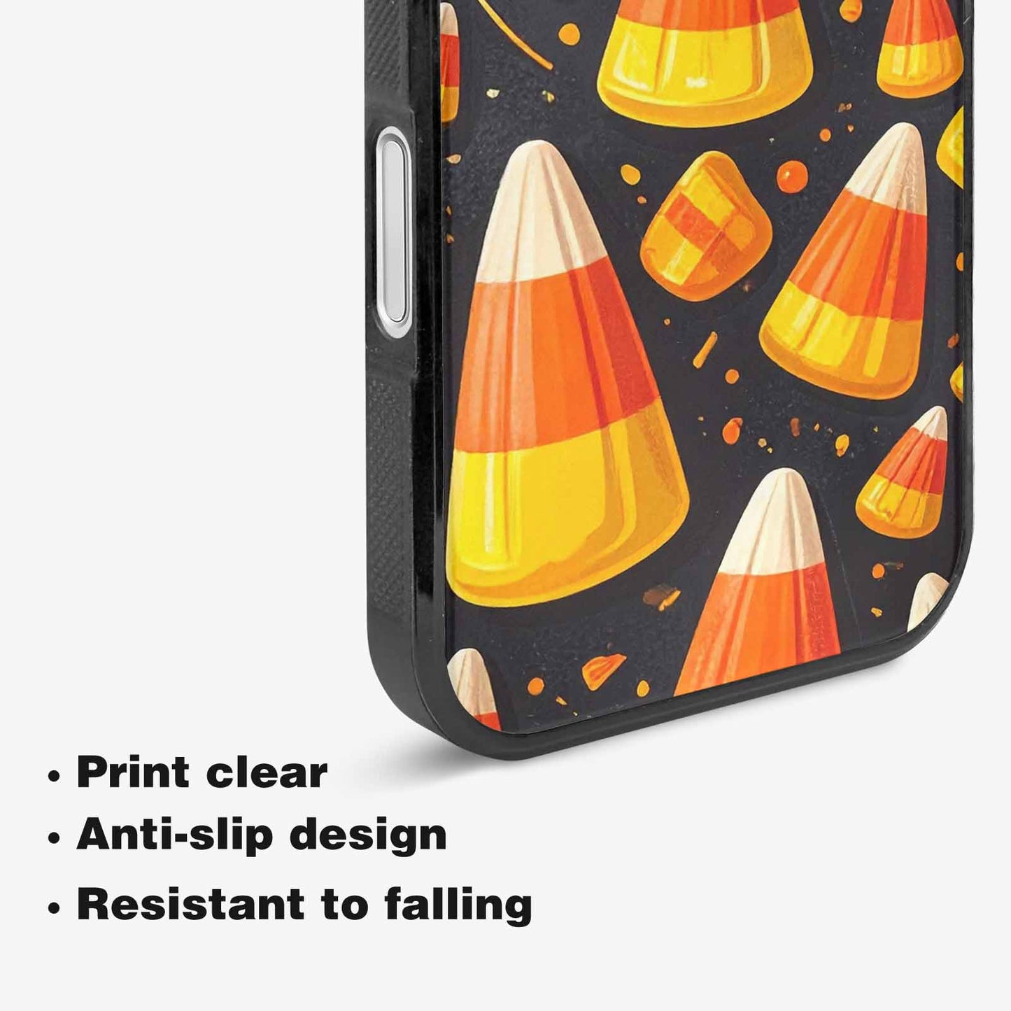 iPhone 16 Plus Case — Halloween Candy Corn, Personalized Phone Case