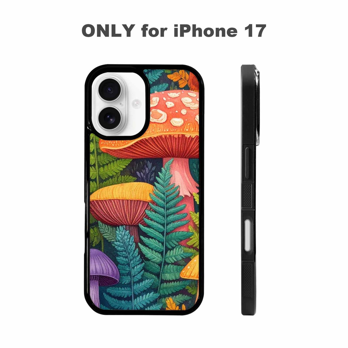 iPhone 17 Case — Mushrooms Botanicalmushrooms P Floral, Unique Phone Case Design