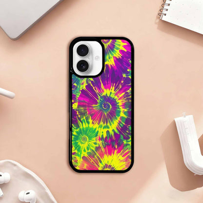 iPhone 17 Case — Tie Dye Neon Acid Tie Dye, Customized Protective Case
