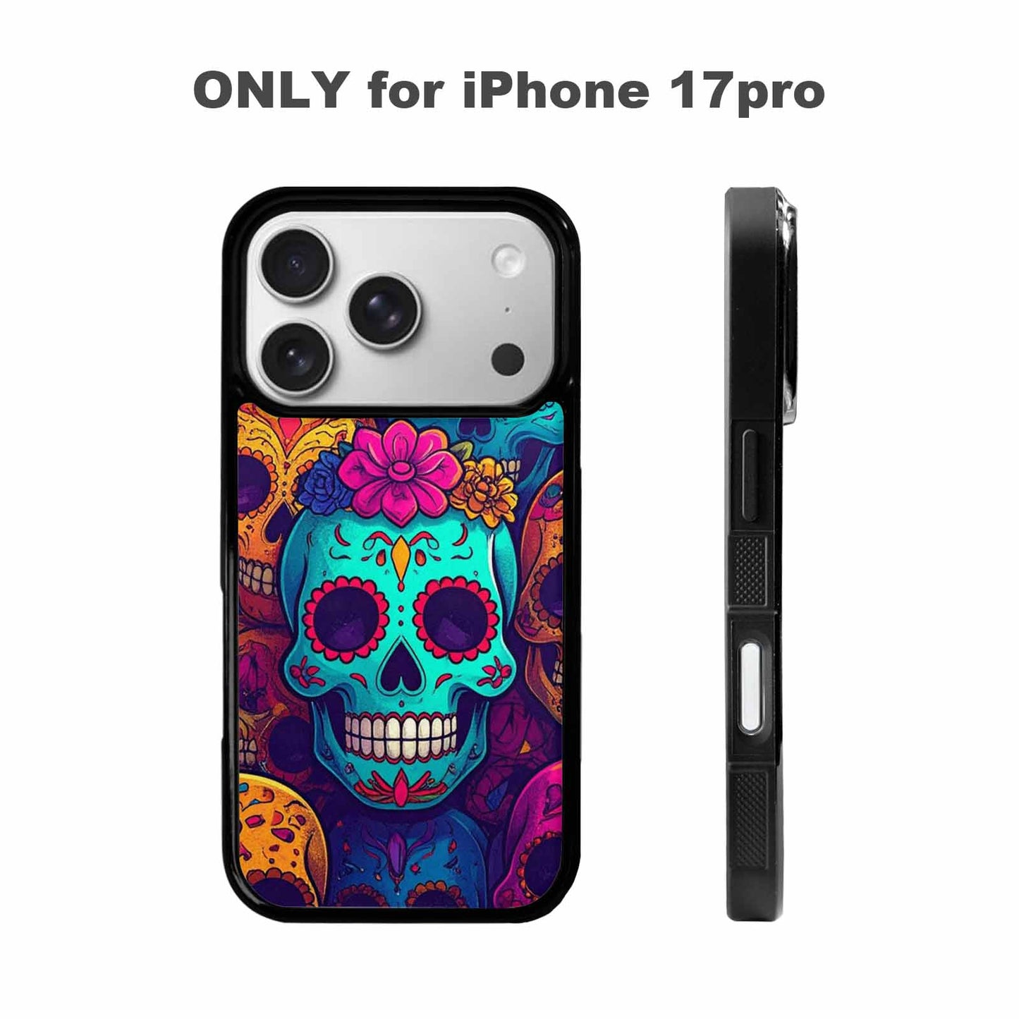 iPhone 17 Pro Case — Skull Dark Art Gothic Print Gothic, Personalized Phone Case