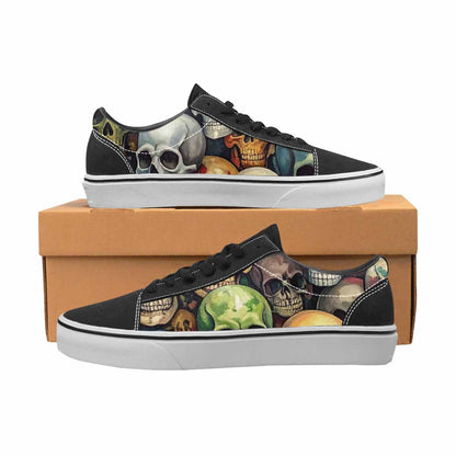 WOMEN'S Skulls Lace-Up Canvas Grunge Shoes