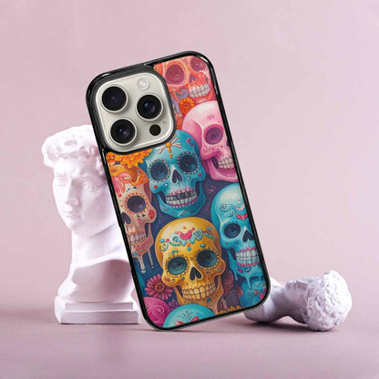 iPhone 16 Pro Case — Sugar Skullsmelting Sugar Skulls, Unique Phone Case Design