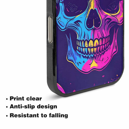 iPhone 16 Pro Case — Pride Flag Skulls Seamless Pattern Vibrant, Customized Protective Case