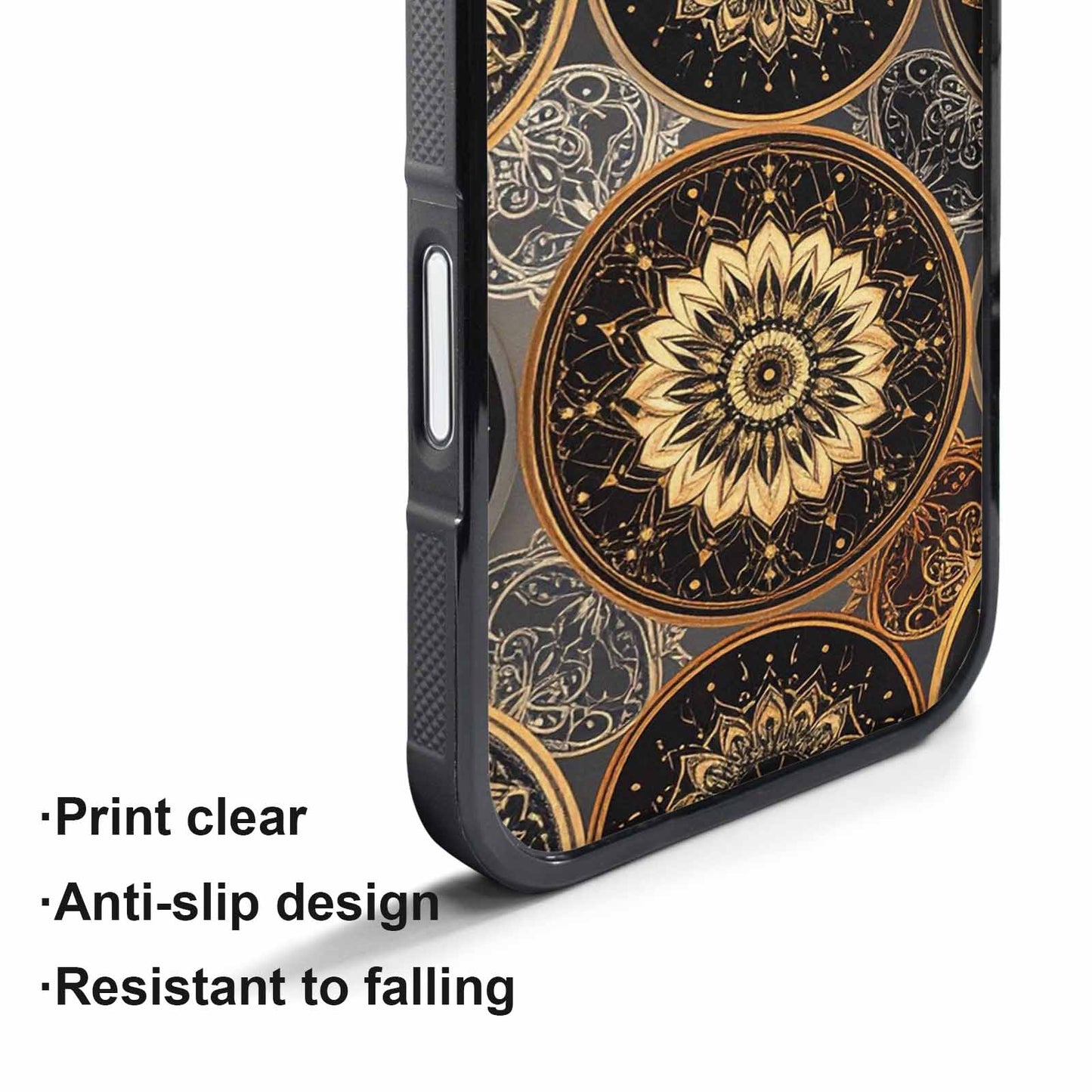 iPhone 17 Pro Case — Small Mandala Pattern Randomly Varying Floral, Custom Made Phone Cover