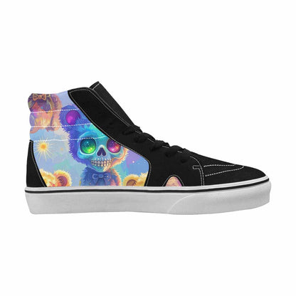 MEN'S Rainbow Teddy Skeletons Eye High Top Canvas Grunge Shoes