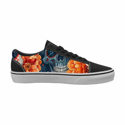 WOMEN'S Marble Skull Canvas Lace-Up Dark Academia Shoes