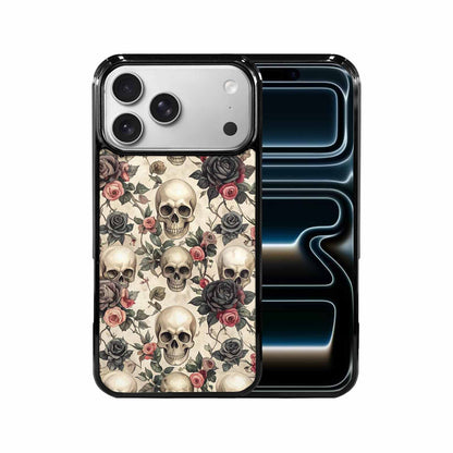 iPhone 17 Pro Max Case — Skulls Roses And Skulls Gothic Skulls, Personalized Phone Case