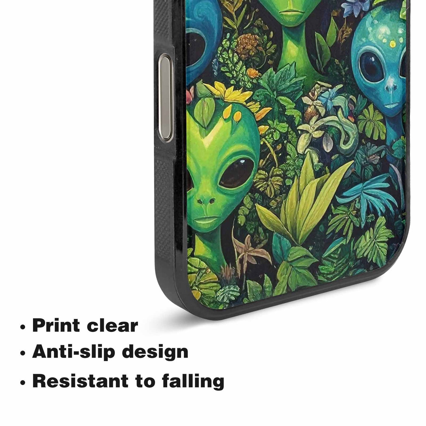 iPhone 16 Pro Max Case — Aliens Pattern Hundreds Of Sma Giq, Custom Designed Case Cover