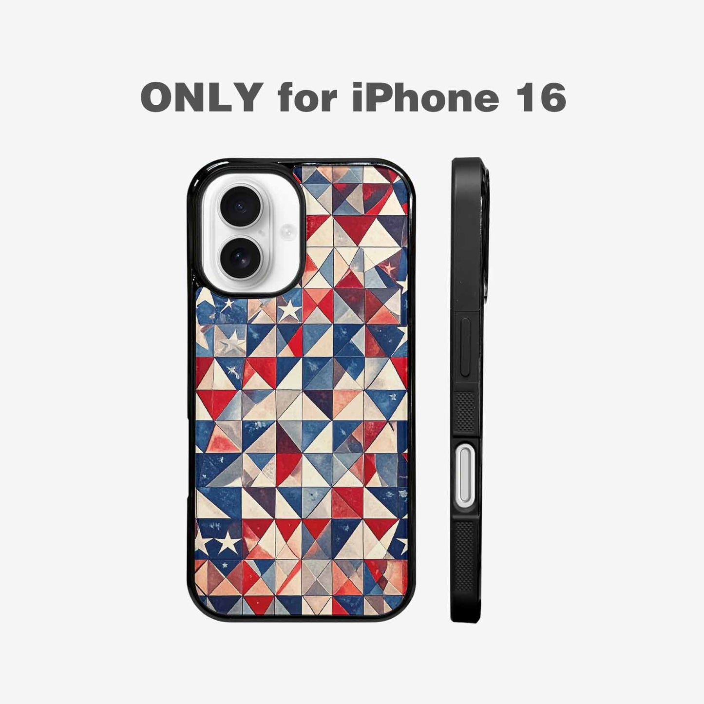 iPhone 16 Case — Small American Flag Stars And Stripes, Custom Printed Phone Case