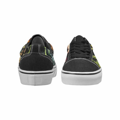 WOMEN'S Rainbow From Skull S Lace-Up Canvas Dreamlike Custom Shoes