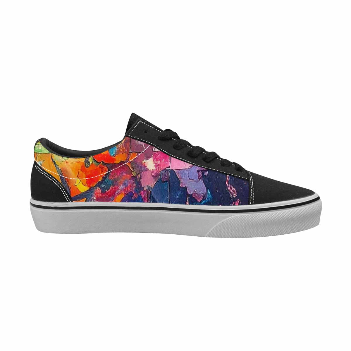 WOMEN'S Autism Puzzle Pieces Lace-Up Canvas Dreamlike Custom Shoes