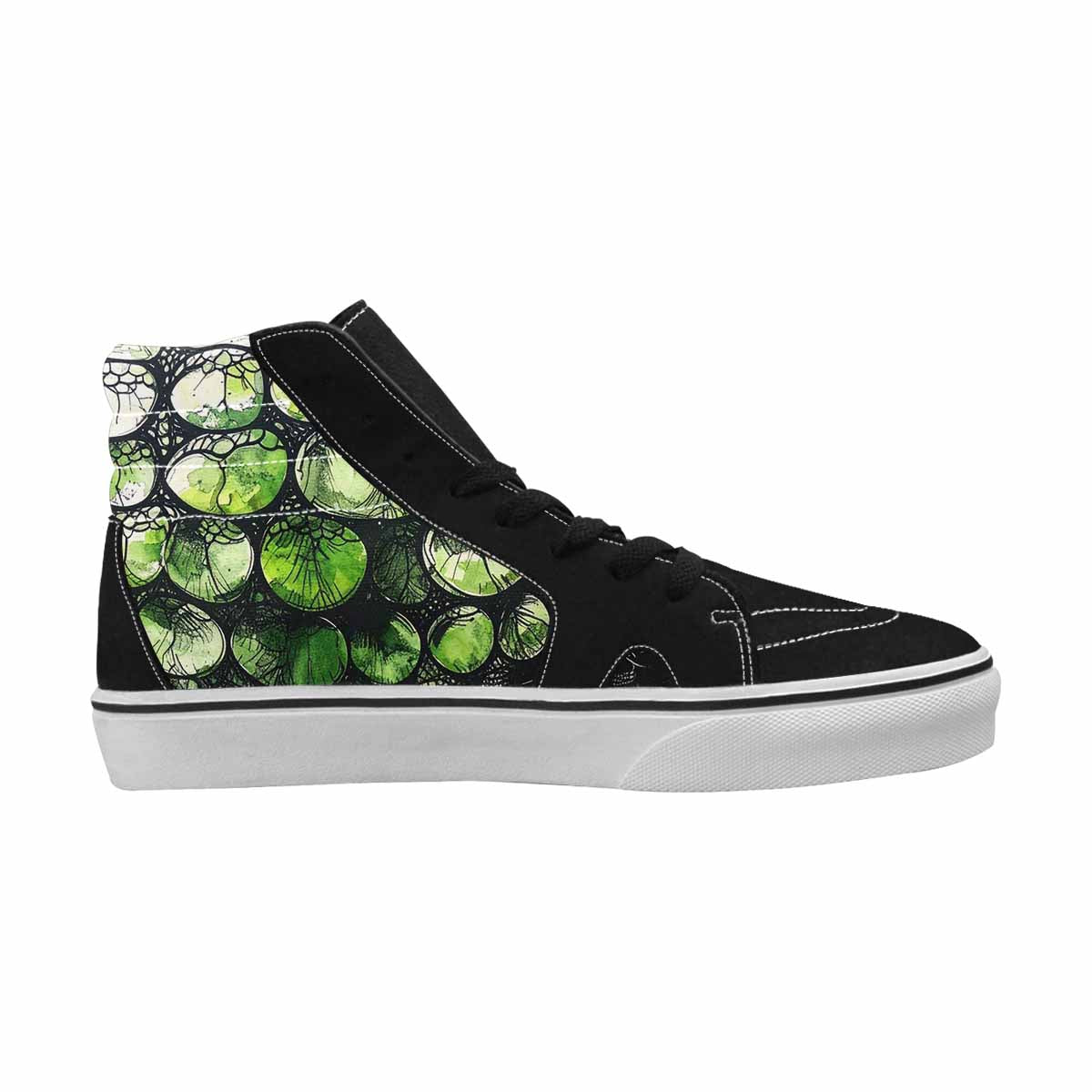 MEN'S Reptile Scale High Top Canvas Vibrant Chaos Sneakers