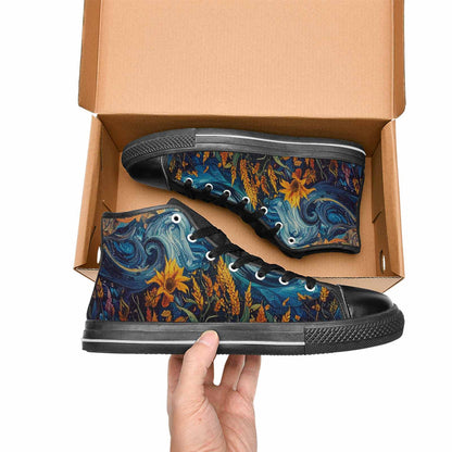MEN'S Blend All Versions High Top Canvas Neon Fantasy Shoes
