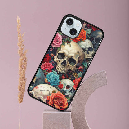 iPhone 15 Plus Case — Skulls And Rosesmelting Skulls A Aor, Customized Protective Case