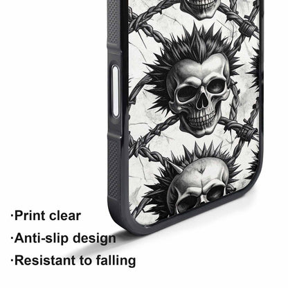 iPhone 17 Pro Max Case — Skull Dark Art Gothic Print Gothic, Custom Made Phone Cover