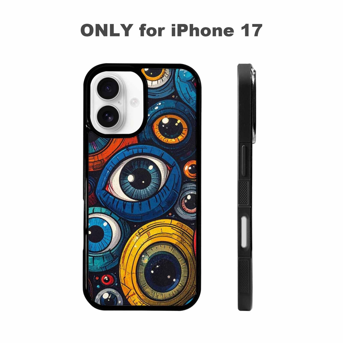 iPhone 17 Case — Cartoon Eyeballs Cartoon Cute, Original Design Phone Case