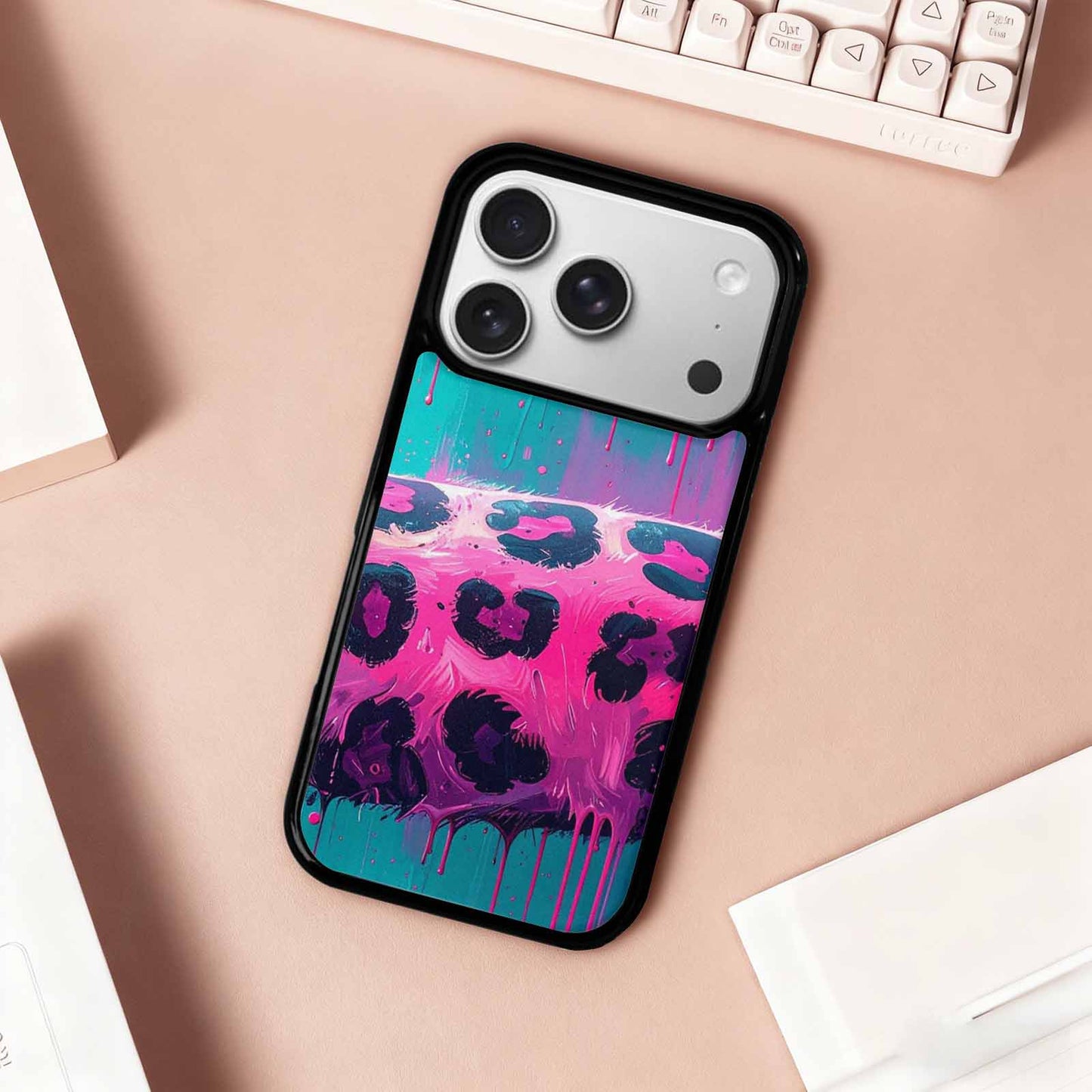 iPhone 17 Pro Case — Seamless Tileable Pattern Of Overlapping Animal, Custom Print Case Cover