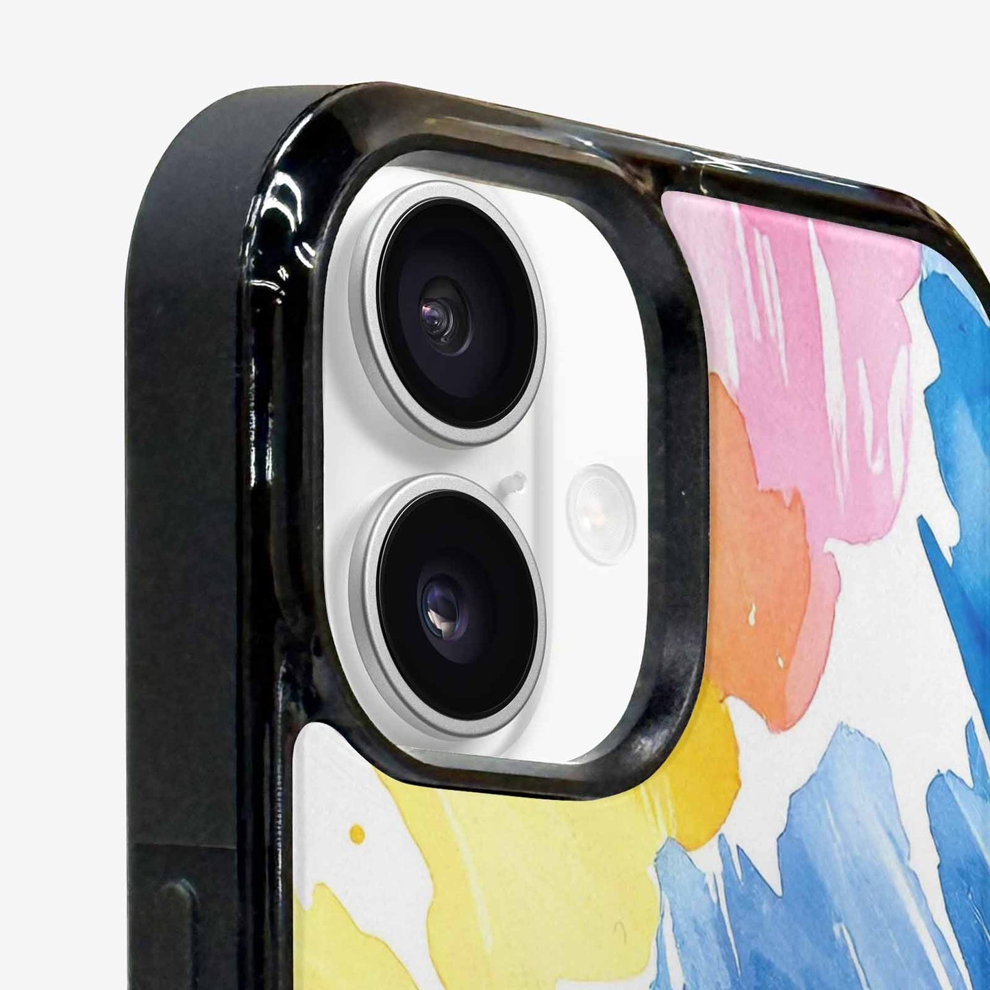 iPhone 16 Case — Trans Strong Watercolor Seamless Pattern Vibrant, Custom Printed Phone Case