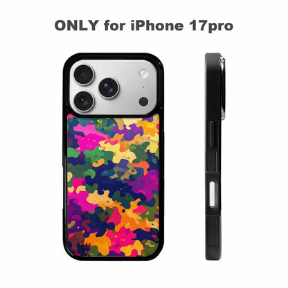 iPhone 17 Pro Case — Small Military Camouflage Blotch Pattern Camo, Custom Designed Case Cover
