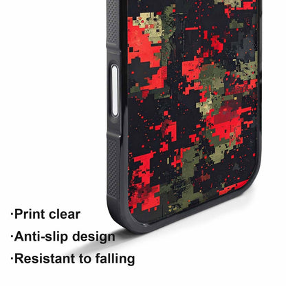 iPhone 17 Pro Case — Small Military Camouflage Blotch Pattern Camo, Custom Print Case Cover