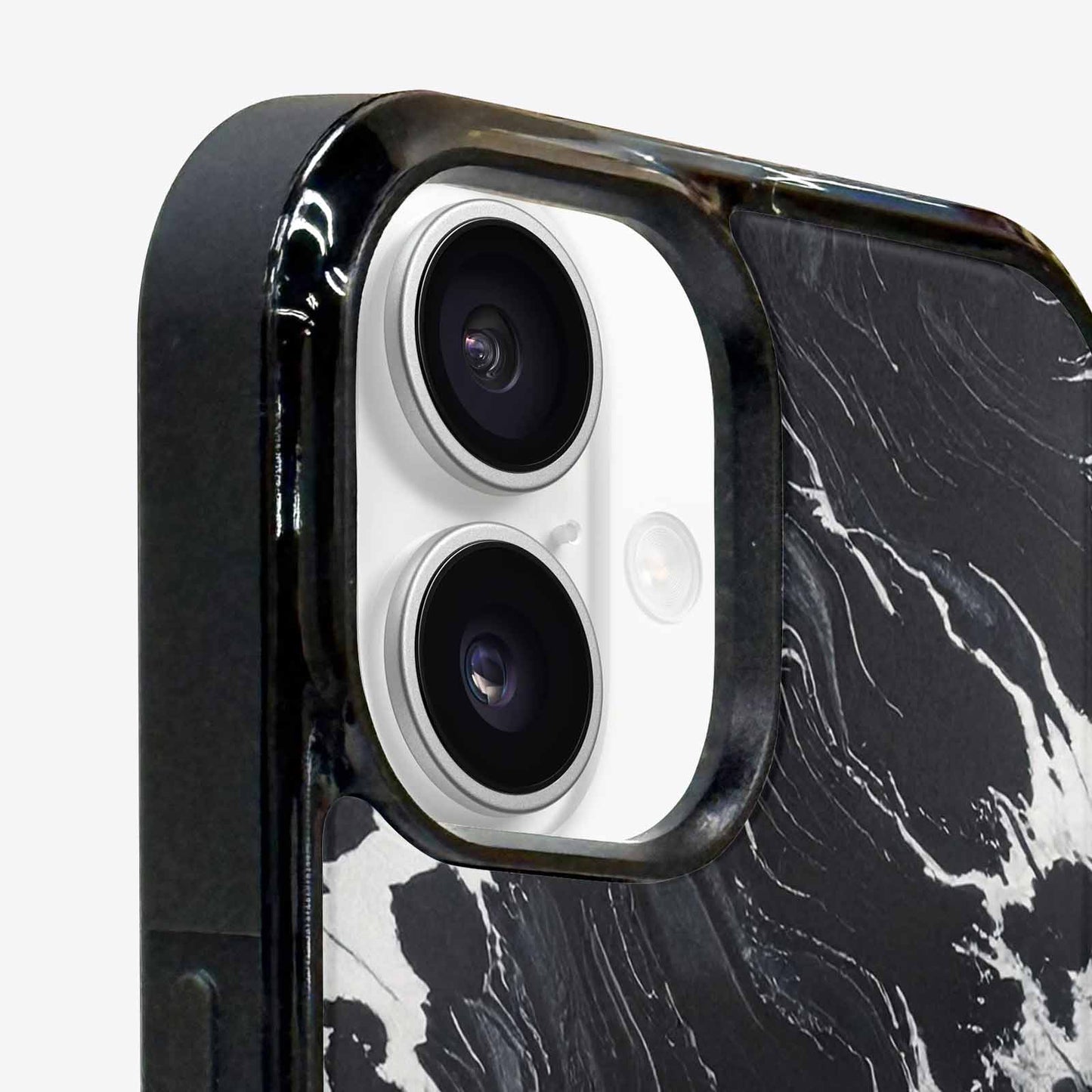 iPhone 16 Case — Black White Animal Print, Custom Print Case Cover