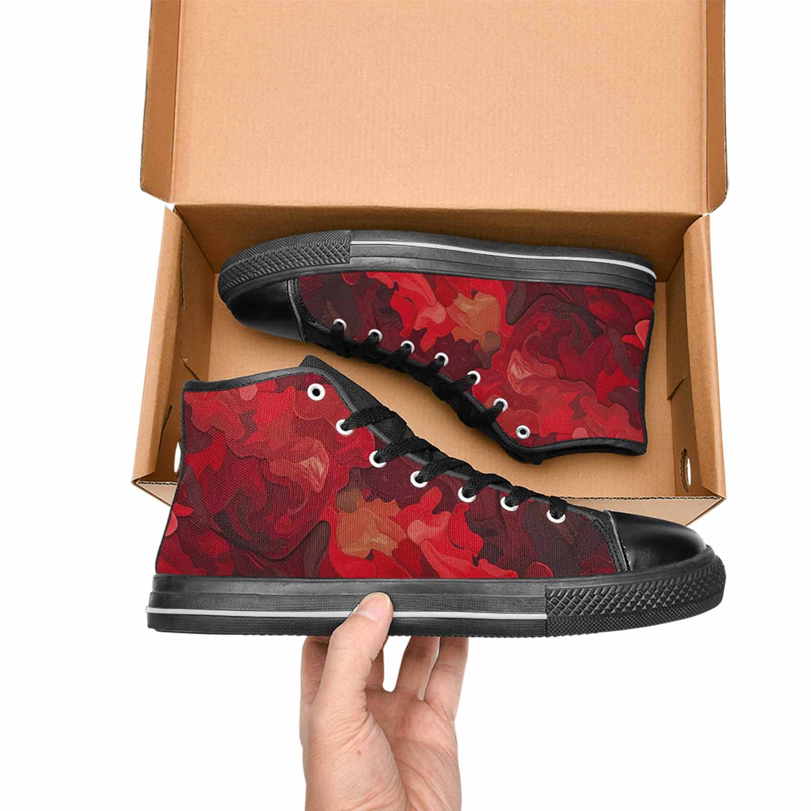 WOMEN'S Military Camouflage Blotch High Top Canvas Dreamcore Shoes