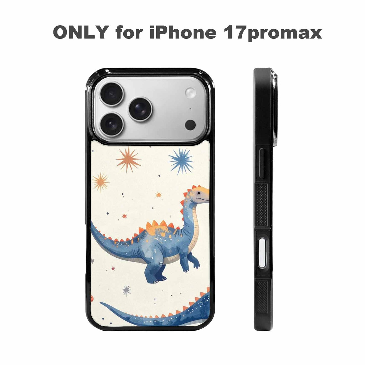 iPhone 17 Pro Max Case — Retro Dinosaurs Star Galaxy Space, Unique Phone Case Design