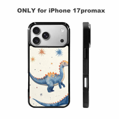 iPhone 17 Pro Max Case — Retro Dinosaurs Star Galaxy Space, Unique Phone Case Design