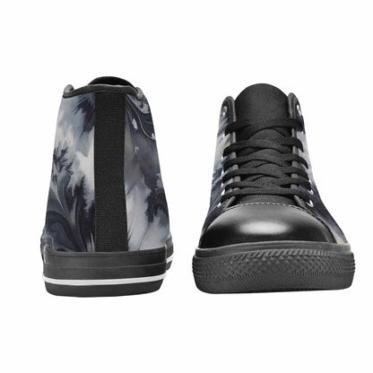 MEN'S Tie Dye - High Top Canvas Wallpaper Art Sneakers