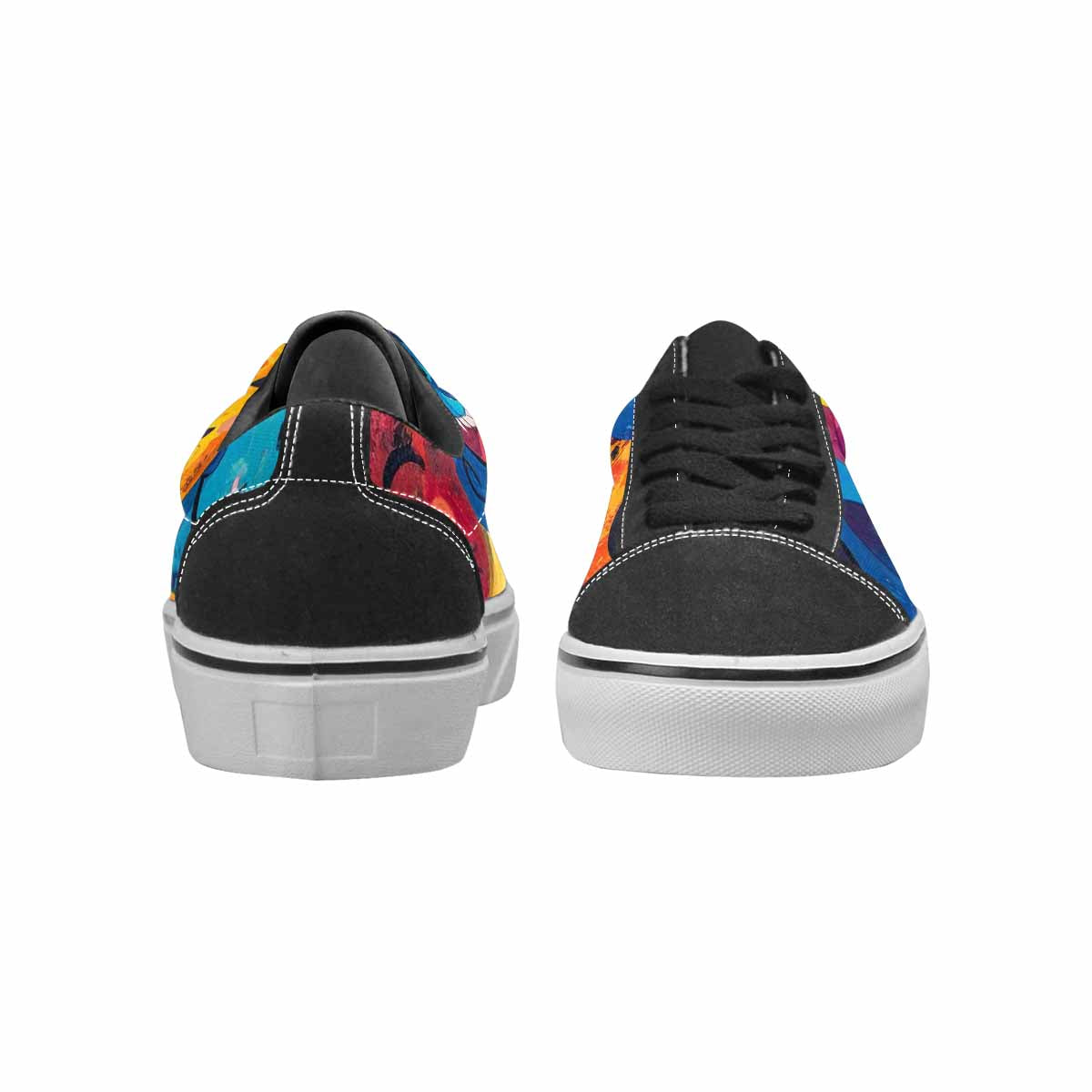 WOMEN'S Smiley Faces  Animal Lace-Up Canvas Dark Academia Sneakers