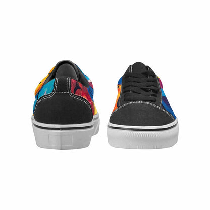 WOMEN'S Smiley Faces  Animal Lace-Up Canvas Dark Academia Sneakers