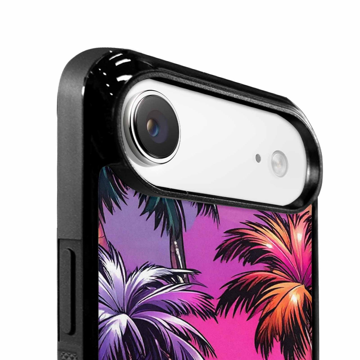 iPhone 17 Air Case — Chrome Bling Palm Tree Original Art, Original Design Phone Case