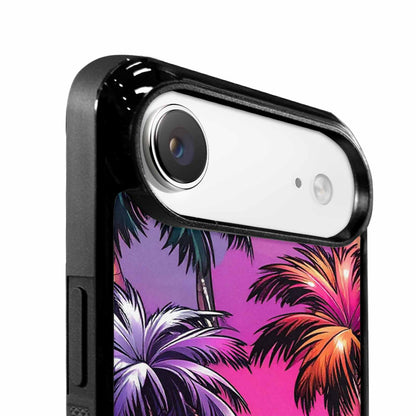 iPhone 17 Air Case — Chrome Bling Palm Tree Original Art, Original Design Phone Case
