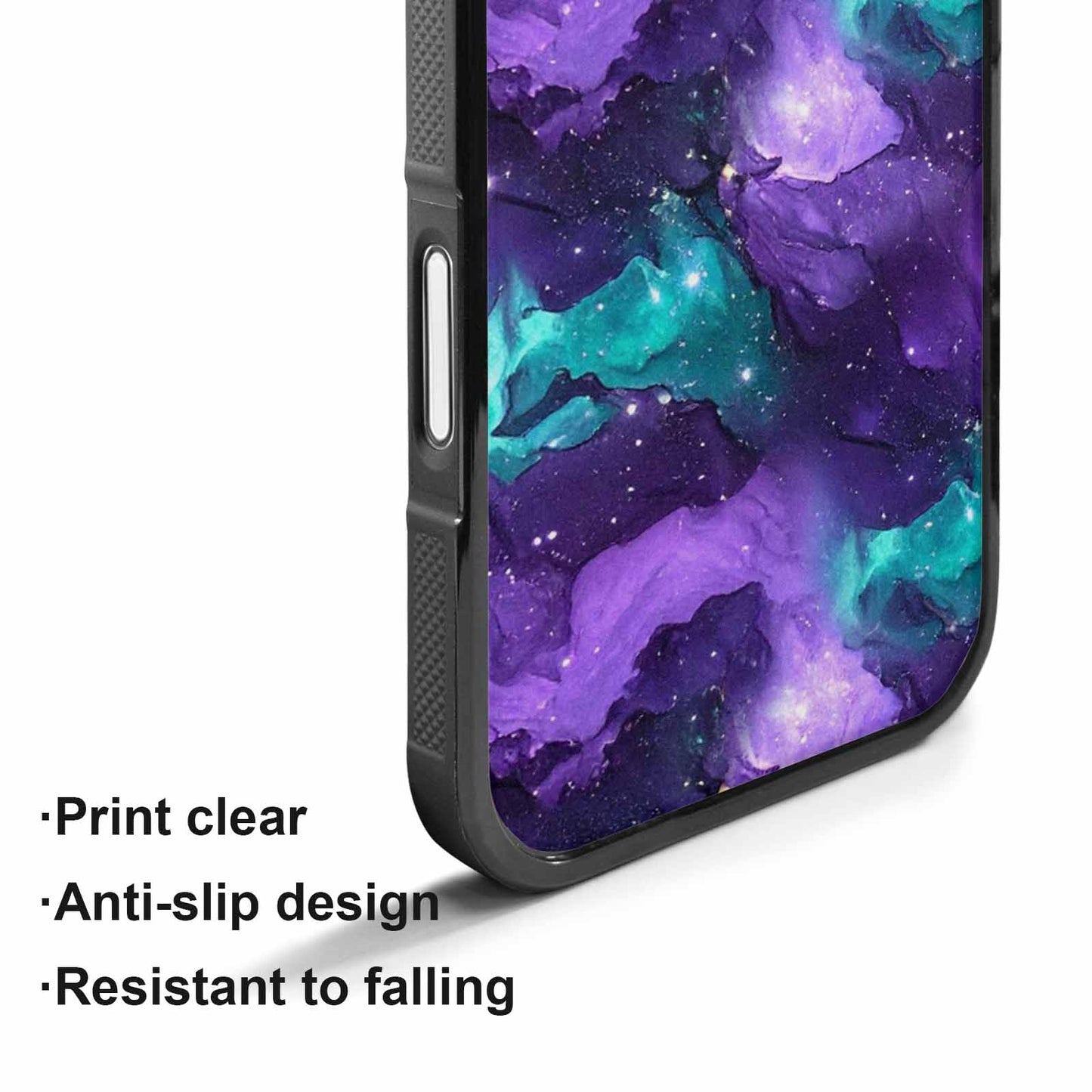 iPhone 17 Case — Seamless Tileable Pattern Of Galaxy Space, Custom Printed Phone Case