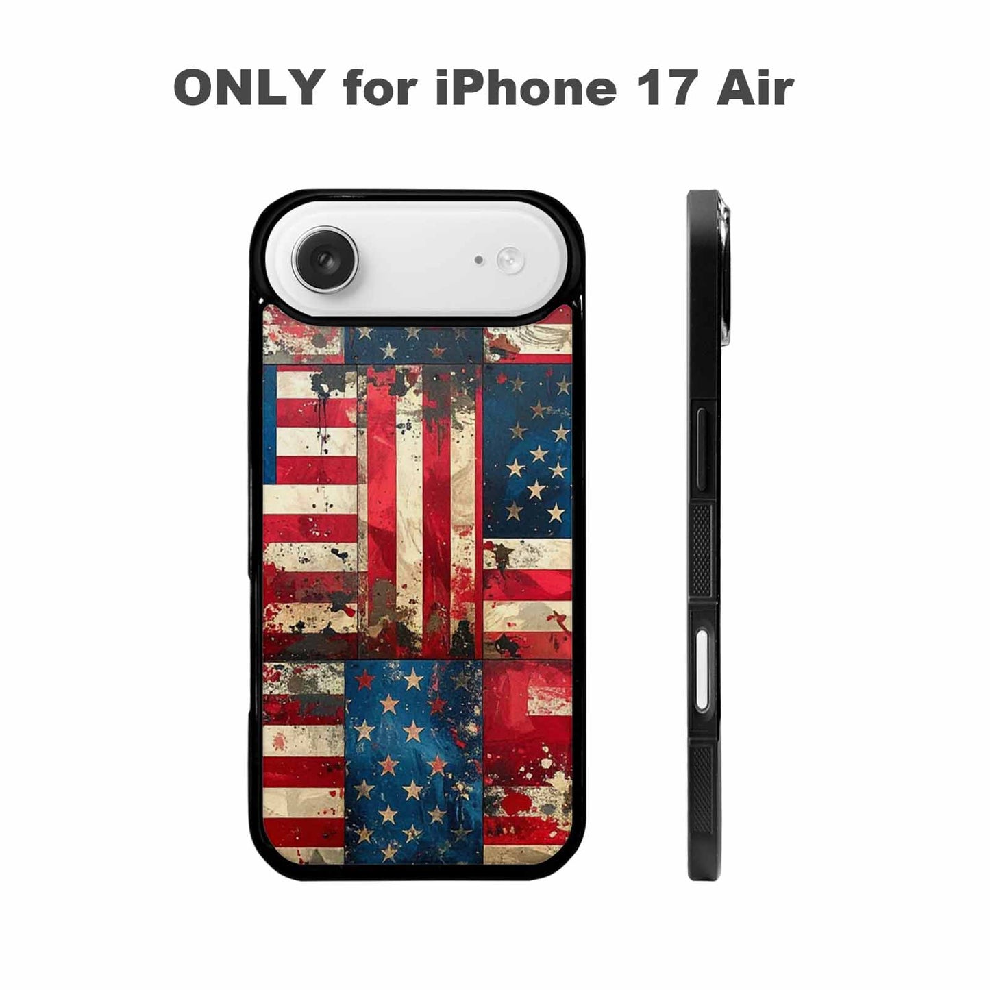 iPhone 17 Air Case — Small American Flag Stars And Galaxy, Personalized Phone Case