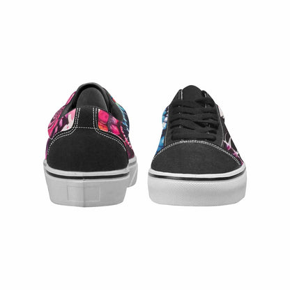 WOMEN'S Tie Lace-Up Canvas Neon Fantasy Custom Shoes