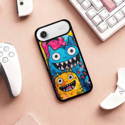 iPhone 17 Air Case — Seamless Repeating Pattern Of Overlapping Cartoon, Personalized Phone Case