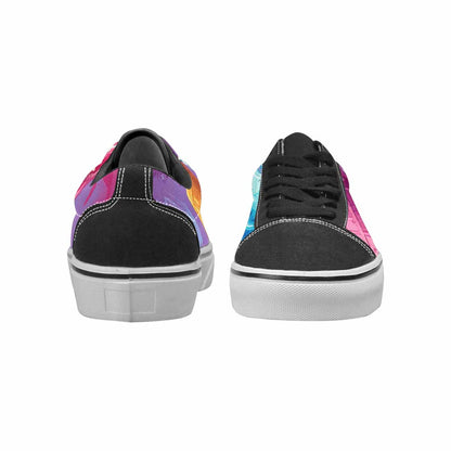 WOMEN'S Melting Icecream Cone Monster Canvas Lace-Up Neon Fantasy Custom Shoes