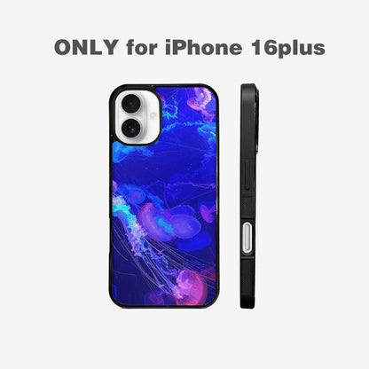 iPhone 16 Plus Case — Jellyfish Glow Jellyfish Glow Pattern Hundreds, Custom Print Case Cover