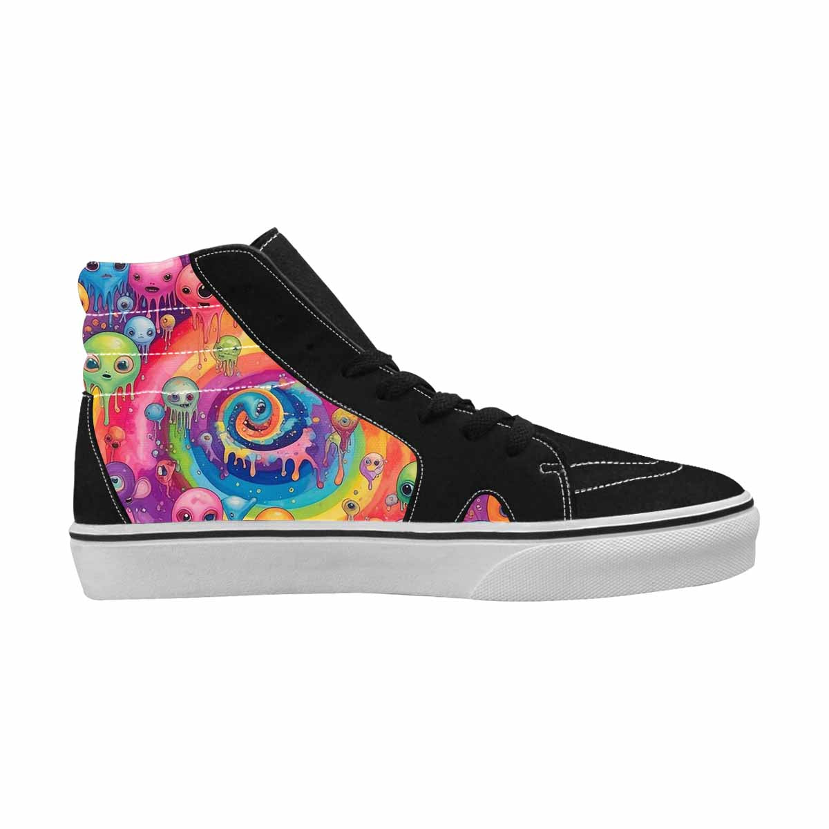 MEN'S Aliens  Tie Dye High Top Canvas Grunge Shoes