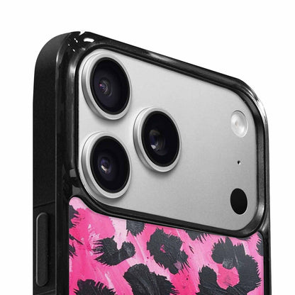iPhone 17 Pro Case — Black Pink Ink Animal Print Animal, Custom Printed Phone Case